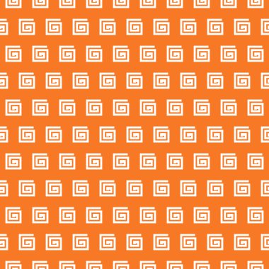 Yunan vektör seamless modeli. Turuncu ve beyaz renkler