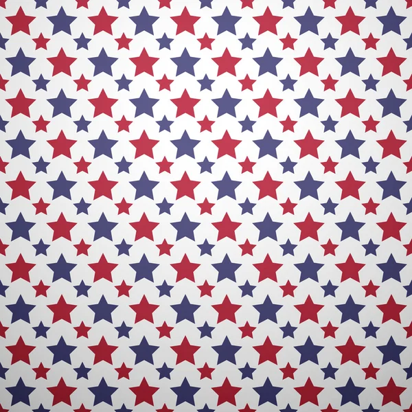 Patriottische rode, witte en blauwe geometrische naadloze patroon — Stockvector