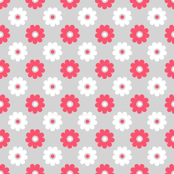 Niedliche andere Vektor nahtlose Muster. rosa, weiß und grau — Stockvektor