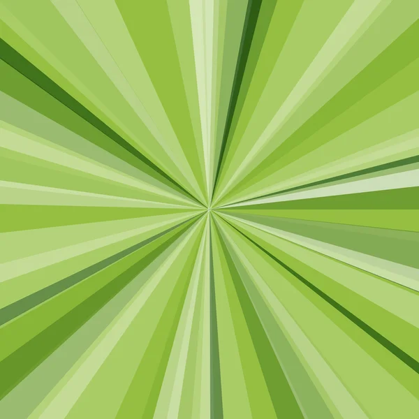 Green rays background. Vector illustration for your bright beams design — Stock Vector