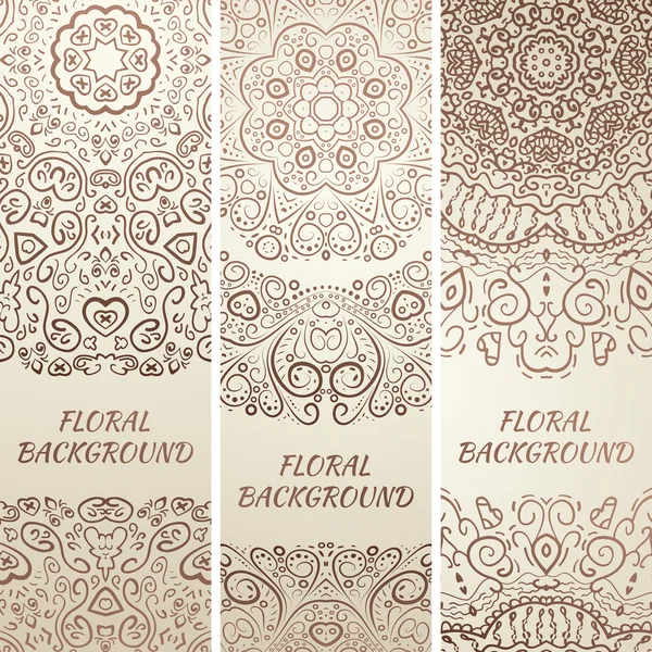 Tribal etniska grunge banners. Vektor illustration — Stock vektor