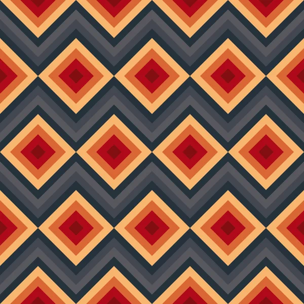 Moderno elegante zig zag y rombo patrón sin costuras . — Vector de stock