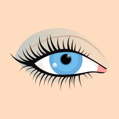 Görüntü güzel moda makyaj kadın gözleri açık