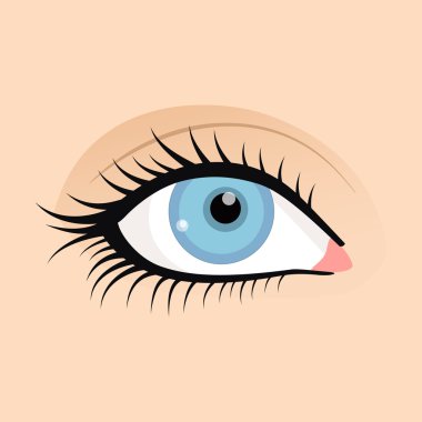 Görüntü güzel moda makyaj kadın gözleri açık