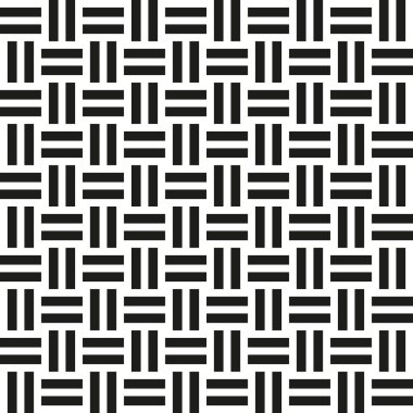 Abstract wicker seamless pattern. Vector illustration for retro clipart