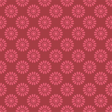 Sevimli çiçek seamless modeli. vektör çizim