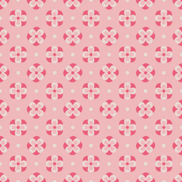 Cute floral seamless pattern. Vector illustration — Stock Vector