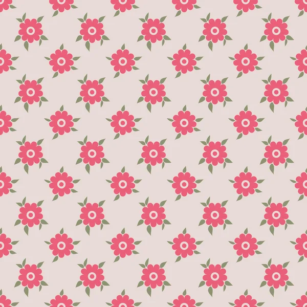 Mignon motif floral sans couture. Illustration vectorielle — Image vectorielle