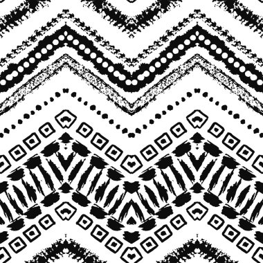 elle çizilmiş Dikişsiz desen çizdi. vektör çizim