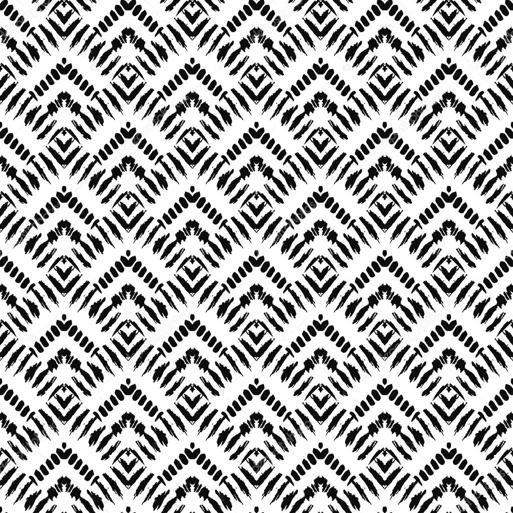 Hand drawn painted seamless pattern. Vector illustration