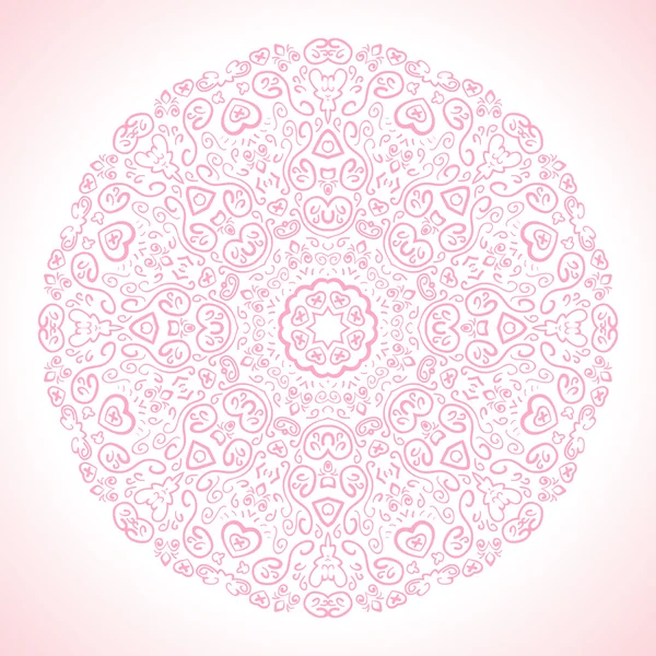 Hermoso fondo ornamental rosa. Ilustración vectorial — Vector de stock