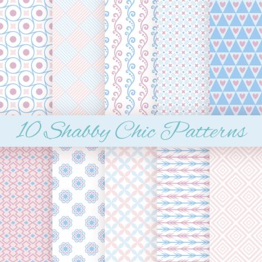 pastel retro farklı vektör Dikişsiz desen