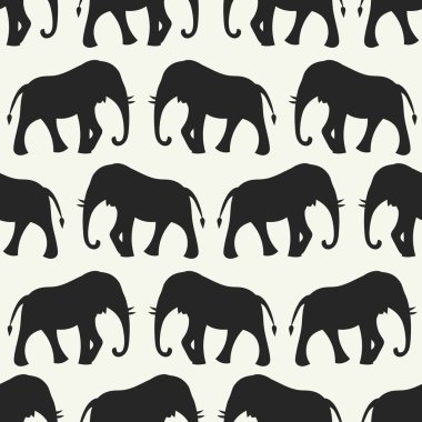 hayvan sorunsuz vektör desen fil