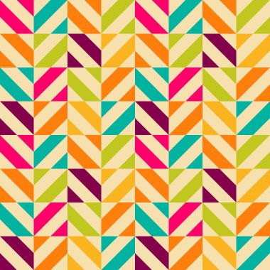 parlak retro vektör seamless modeli. 