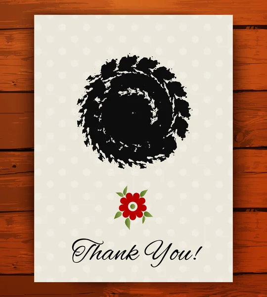 Grunge vintage card with black hand drawn textures — Stock Vector