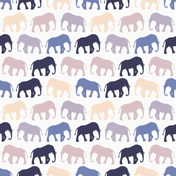 Dyr sømløse vektor mønster af elefant – Stock-vektor