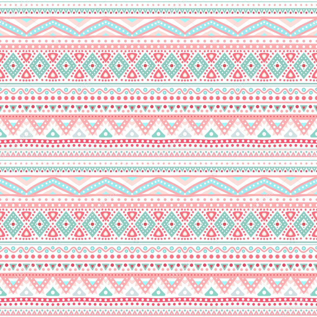 Tribal ethnic seamless stripe pattern. Vector illustration