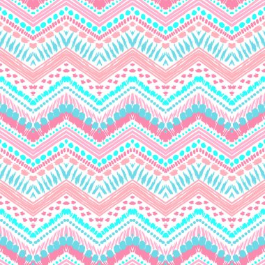 Hand drawn painted seamless pattern. Vector illustration clipart