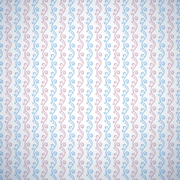 Pastel retro different vector seamless pattern — Stock Vector