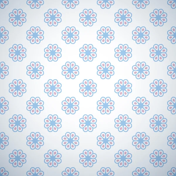 Pastel retro different vector seamless pattern — Stock Vector