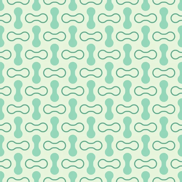 Retro mint different vector seamless patterns — Stock Vector