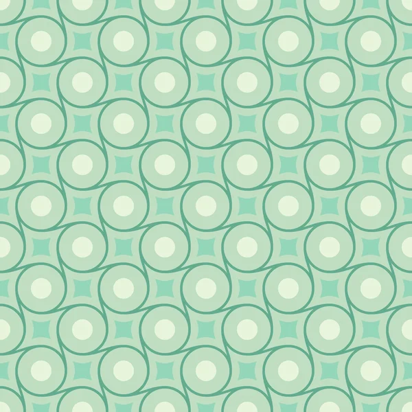 Retro mint different vector seamless patterns — Stock Vector