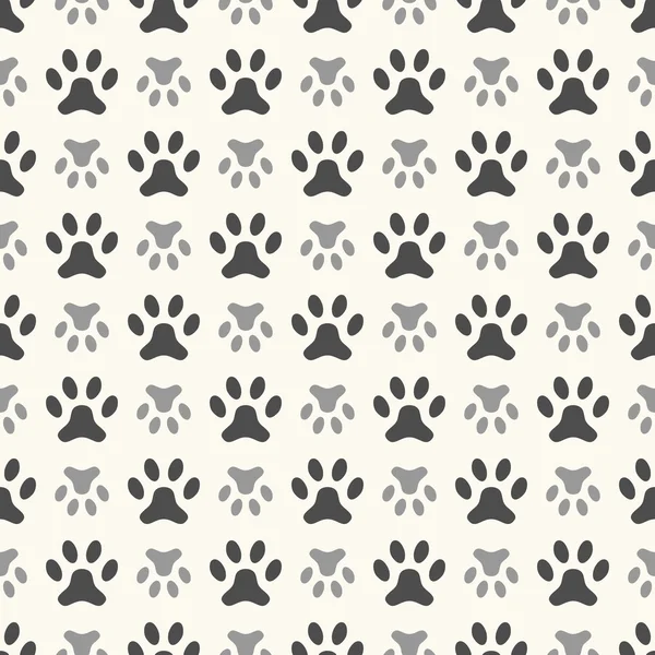 Seamless animal pattern of paw footprint — Stock Photo, Image