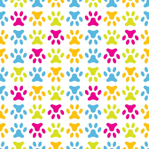 Animal seamless  pattern of paw footprint. Endless texture — Stock Photo, Image