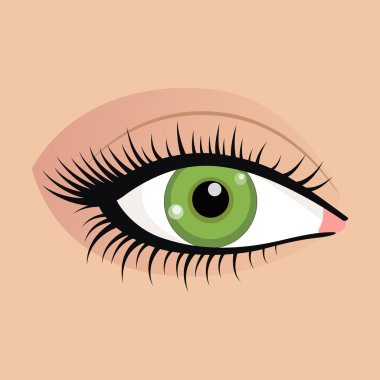 Görüntü güzel moda makyaj kadın gözleri açık