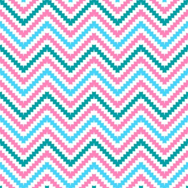 Şirin kabile zig zag seamless modeli. illüstrasyon