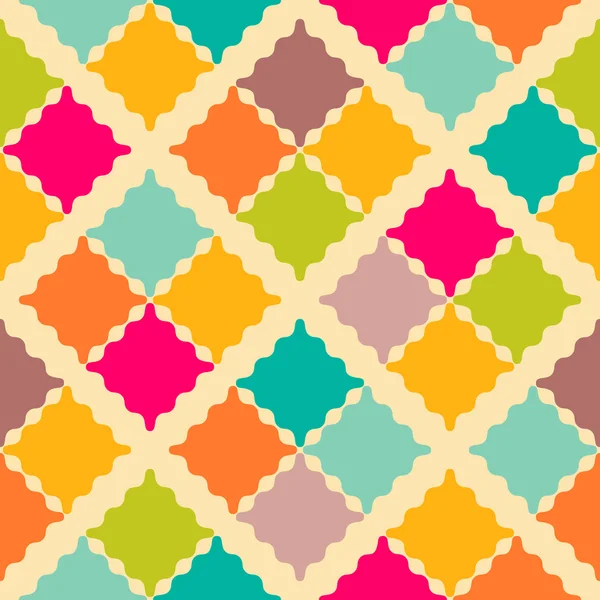 Retro kleurrijke naadloze patroon. illustratie — Stockfoto