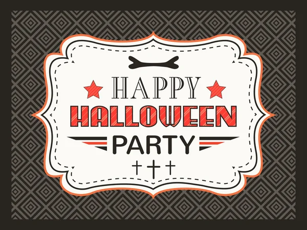 Happy Halloween Party card. Typography letters font type — Stock Photo, Image