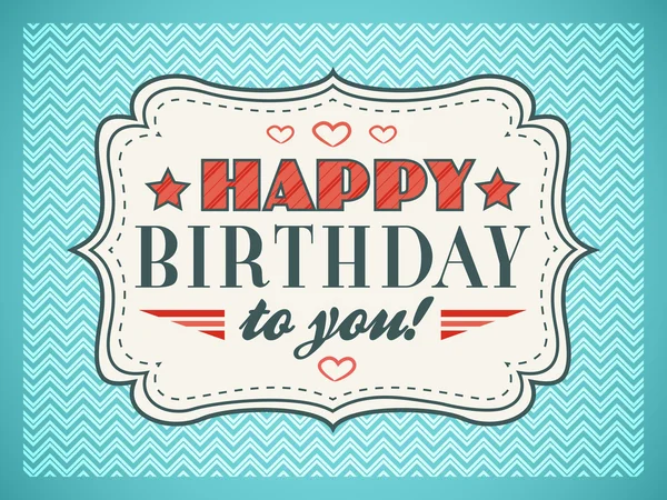 Happy birthday card. Typography letters font type — Stock Photo, Image