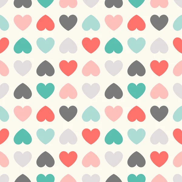Seamless geometric pattern with hearts.  illustration — Stock Photo, Image