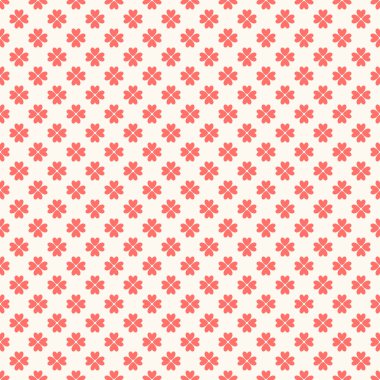 Çiçek seamless modeli. Eski püskü renkleri kırmızı ve beyaz