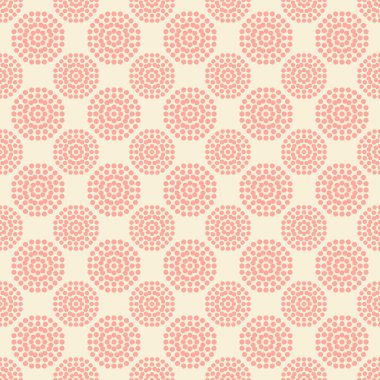 beyaz zemin üzerinde soyut pembe çiçekler ile Seamless Modeli.