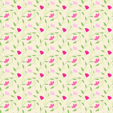 sevimli stil sorunsuz arka plan çiçek desenli