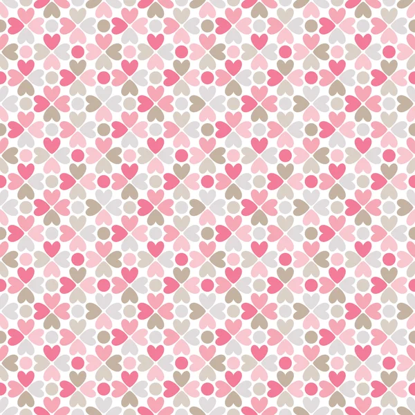 Floral  seamless pattern. Red, pink, gray, brown and white — Stock Photo, Image