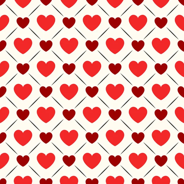 Бесшовный геометрический узор с сердцами. иллюстрация — стоковое фото