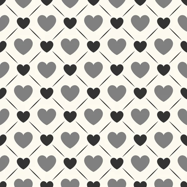 Naadloze geometrische patroon met hart. illustratie — Stockfoto