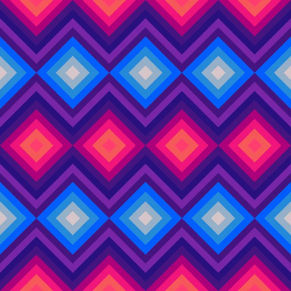 Modern crystal zig zag and rhombus seamless pattern. — Stock Photo, Image