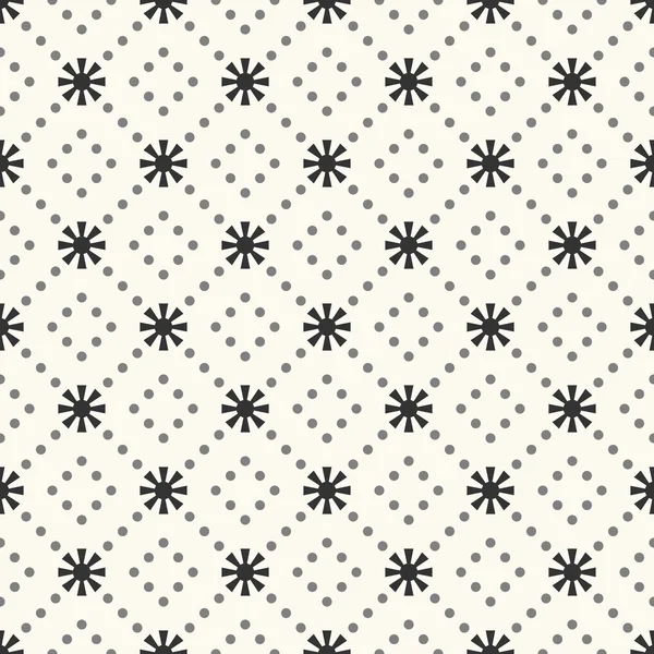 Seamless  pattern of sun shape and dot