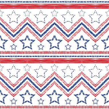 kabile etnik zig zag desen. vektör çizim