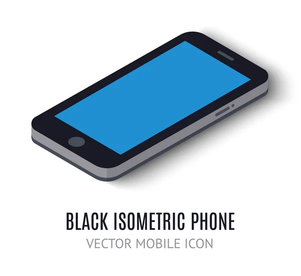 Conceito de telefone móvel ícone isométrico. Ilustração vetorial — Vetor de Stock