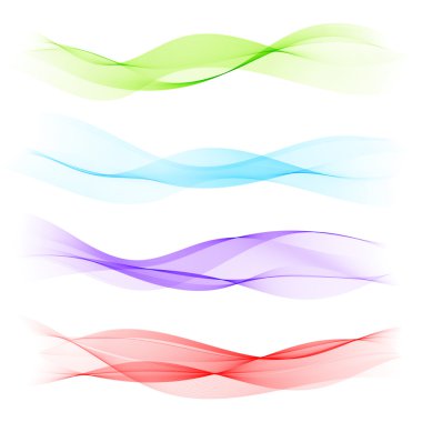 Beyaz arka plan üzerinde izole soyut mavi dalga