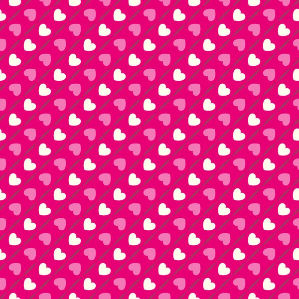 Forma del corazón patrón sin costuras. Colores rosa y blanco — Foto de Stock
