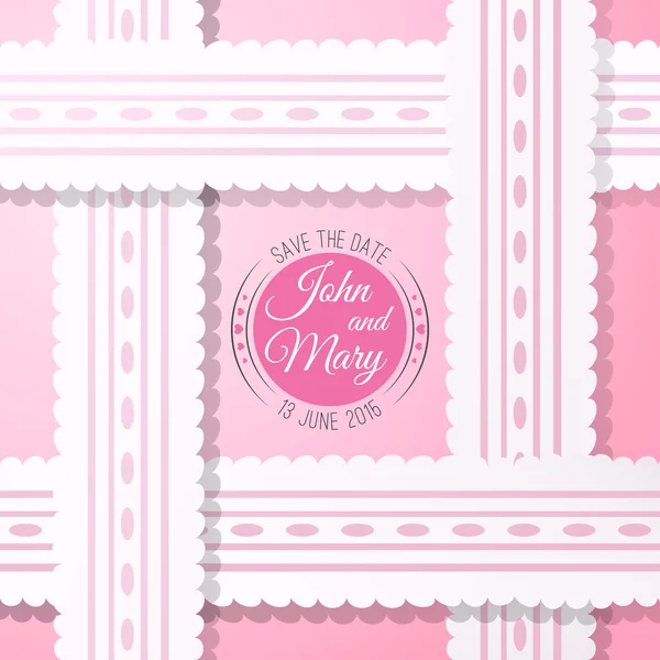 Розовый фон с винтажным реалистичным розовым и белым кружевом — стоковое фото