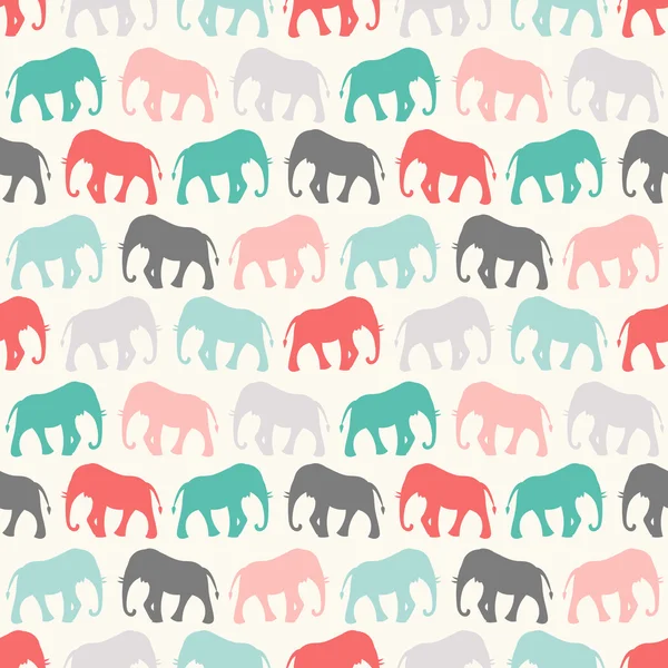 Patrón sin costura animal de elefante —  Fotos de Stock