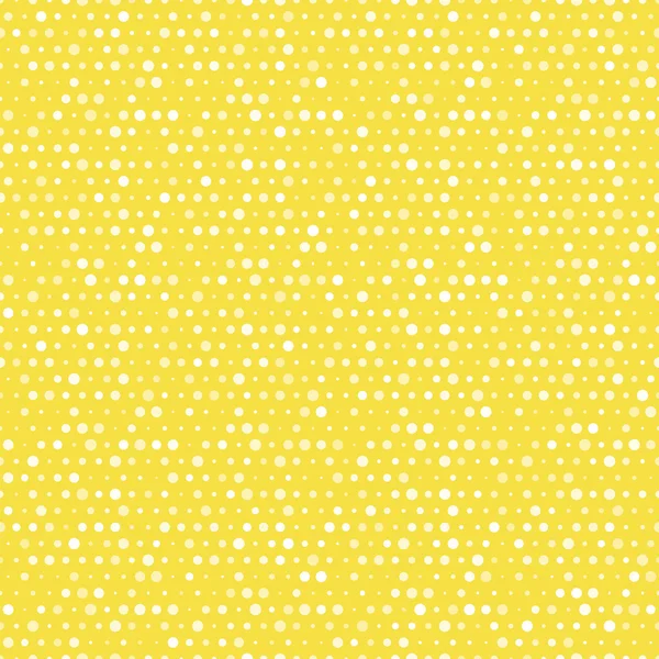 Patrón sin costura vectorial punteado amarillo claro y blanco . — Archivo Imágenes Vectoriales