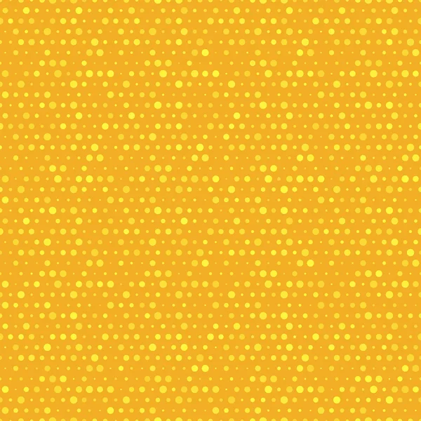 Orange and yellow dotted vector seamless pattern. — Stock vektor